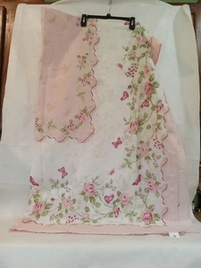 Mantel rectangular estampado floral 60x100 Country Shabby Shic cabaña inglesa nuevo sin etiquetas - Imagen 1 de 6