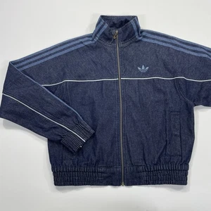 Adidas Originals Adicolor Indigo Denim Track Top Women's Size XS Dark Denim NWT - Picture 1 of 12