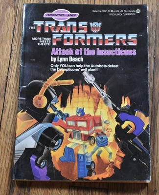 1985 Transformers Book #3 Attack of the Insecticons by Lynn Beach Foto 1 de 4
