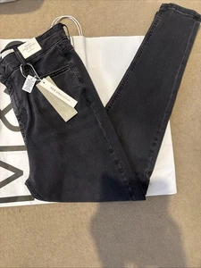 M&S PER UNA Lyocell Rich High Waisted Skinny Ankle Grazer Jeans Size 14 BNWT - Picture 1 of 5
