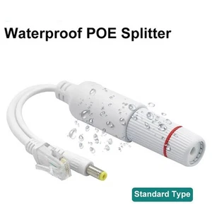 Efficient For POE Splitter Adapter with Waterproof Protection for IP Cameras - Photo 1/12
