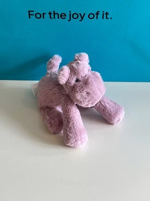 AUTHENTIC‼️Jellycat TINY SMUDGE HIPPO - BNWT & Dust Bag - SOLD OUT - Fast Ship - Image 1 of 4