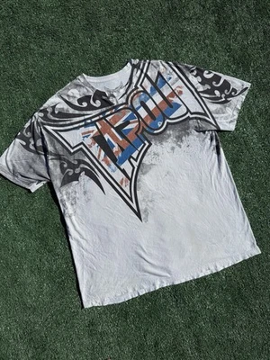 Vintage Tapout Men’s Tribal Grunge 90s White T Shirt Y2K 2XLarge UFC MMA - Image 1 of 4
