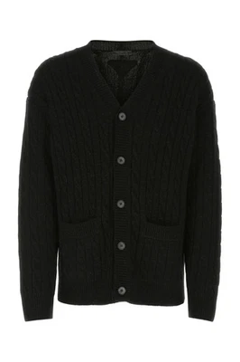 PRADA Black Wool Blend Oversize Cardigan New & Authentic - Image 1 of 3