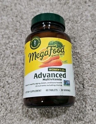 MegaFood Multi for Women's Over 55+( plus) 60 Tablets - SEALED NEW - EXP 6/26 - Image 1 of 2