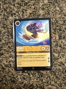 STITCH - Carefree Surfer Legendary #24/204 EN 9 Disney Lorcana FABLED - Non Foil - Foto 1 di 3