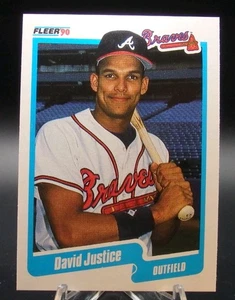 1990 Fleer #586 David Justice RC NM - Bild 1 von 2