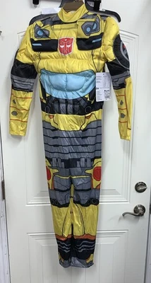Маскировка мальчика трансформеры Bumblebee платье вверх комбинезон и маска костюм L (10-12) - Изображение 1 из 4