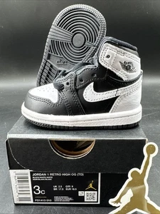 Size 3C - Toddler's Jordan 1 Retro High OG Black/White-White (FD1413 010) - Picture 1 of 15
