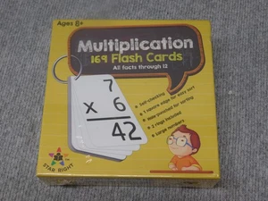 Star Right Multiplication 169 Flash Cards Math Facts Through 12 Ages 8+ New Kids - Picture 1 of 6