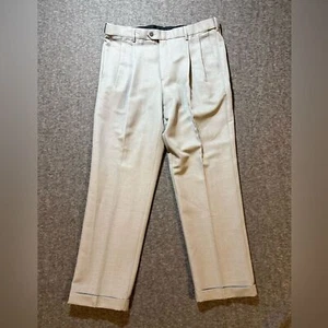 Pantalones de vestir Croft & Barrow gris de ajuste fácil para hombre 38x32 clásicos calce recto comodidad - Imagen 1 de 11