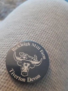 Bickleigh Mill Farm Tiverton Vintage Badge - Picture 1 of 2