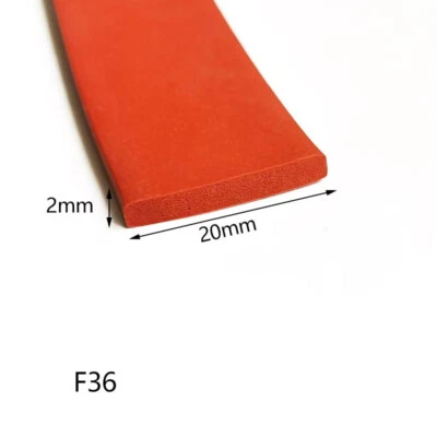 Square Silicone Foam Strip 5-50mm Rectangular Sealing Strip, High Temp Resistant - Image 1 of 4