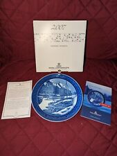 Royal Copenhagen Collectible 2007 Blue Plate- "Christmas in Nyhavn" plate # 100