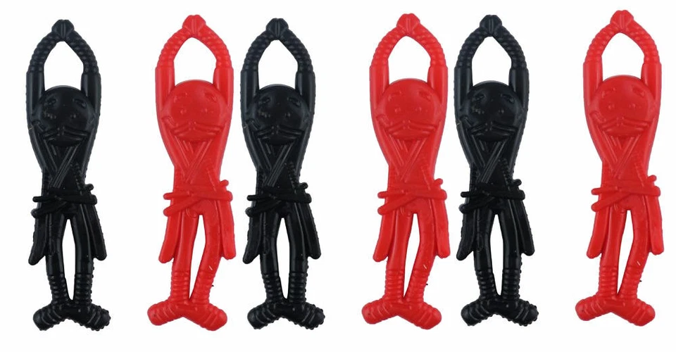 6 Stretchy Ninjas - Pinata Toy Loot/Party Bag Fillers Childrens/Kids Flying - Image 1 of 1