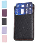 Luxury Leather Universal Adhesive Stick-on Phone Credit Card Holder Wallet Case