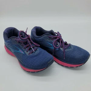 Brooks Ghost 12 1203051B414 Running Shoes, Women's Size 9 B, Navy and Pink - Picture 1 of 10