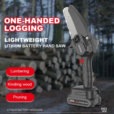 4In Electric Chain Saw Chain Speed 10M/S Electric Wood Pruner for Tree Trimming - Image 1 of 4