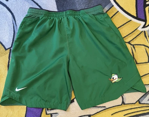 NCAA Oregon Ducks Nike Green Dri Fit Football Training Shorts Size XL Cover