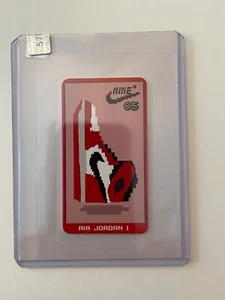 MICHAEL JORDAN, 8 BIT AIR JORDAN 1 NIKE 85' Tobacco Card, !LAMINATED!, !SEALED! - Picture 1 of 12