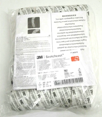 3M ScotchCast Wet Or Dry Cast Padding WDP2 2"x 4yd 20 Rolls Exp.2027-08-16