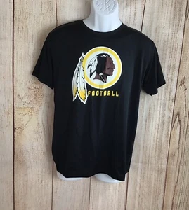 Ropa del equipo de la NFL Camisa Washington Redskins Talla M Negra Atlética Manga Corta - Imagen 1 de 4