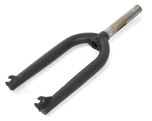 KHE BMX Fork 18" Hi-Ten 1 1/8" AFFIX Ready 2.54lbs Black 10mm Axle - Picture 1 of 4