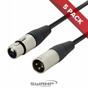 5x Pack of Stage Series Balanced XLR Microphone Cable - 5m - Foto 1 di 4