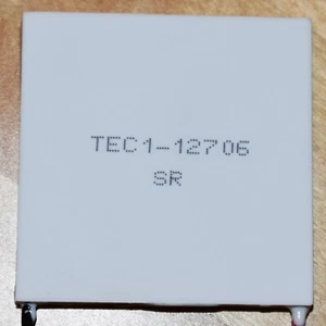 TEC1-12706 - Thermoelectric Peltier cooler module chip - 12V 6A 60W - Picture 1 of 3