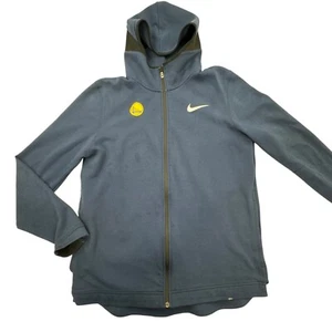 NBA Golden State Warriors Basketball Nike Hoodie Men Large Navy Dri Fit Full Zip - Picture 1 of 14