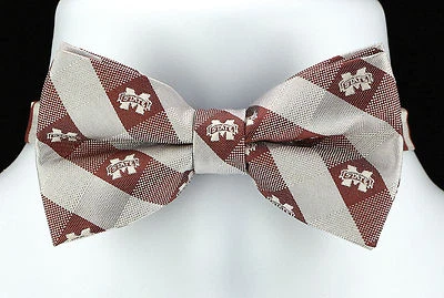 Галстук-бабочка мужской Mississippi St. Bulldogs адъюнктурный чек колледжа университета галстук-бабочка  - Изображение 1 из 2