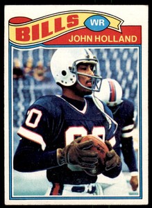 1977 TOPPS JOHN HOLLAND . BUFFALO BILLS #17