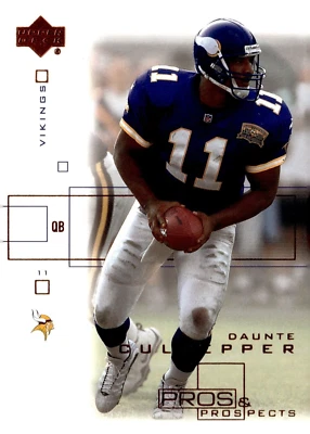 2001 Upper Deck Pros and Prospects Football Card #51 Daunte Culpepper - Image 1 of 2