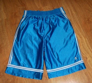 Champion Light Blue Satin Basketball Shorts Youth Size Large - Picture 1 of 4