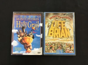 Mony Python: Life Of Brian + The Holy Grail 2 Movie DVD Lot FREE SHIPPING - Picture 1 of 3