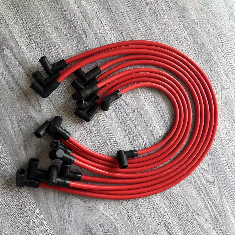 Juego de 9 cables de bujía de 10,5 mm para Chevy HEI SBC BBC 350 383 454 Chevrolet Foto 1 de 4