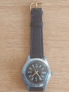 WRISTWATCH - COMET - WORKING - SUBMARINE TYPE - CALENDAR - Picture 1 of 7