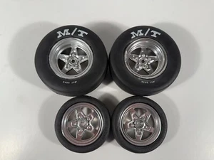 4x NEW Losi 22S Drag Car Front & Rear Wheels Tires Mickey Thompson ET Drag 12mm - Picture 1 of 10