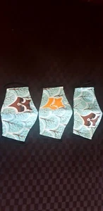 homemade / handmade Fabric face masks washable Child 7- 10 years Racoon or Fox - Picture 1 of 1