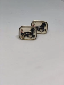 Cavalary Cufflinks (Cream / Red / Blue / Gold) - Picture 1 of 5