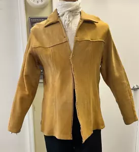 Buckskin, weiches Leder 19. Jahrhundert Grenzmantel - braucht Verschluss - 46" Brustumfang - Bild 1 von 19