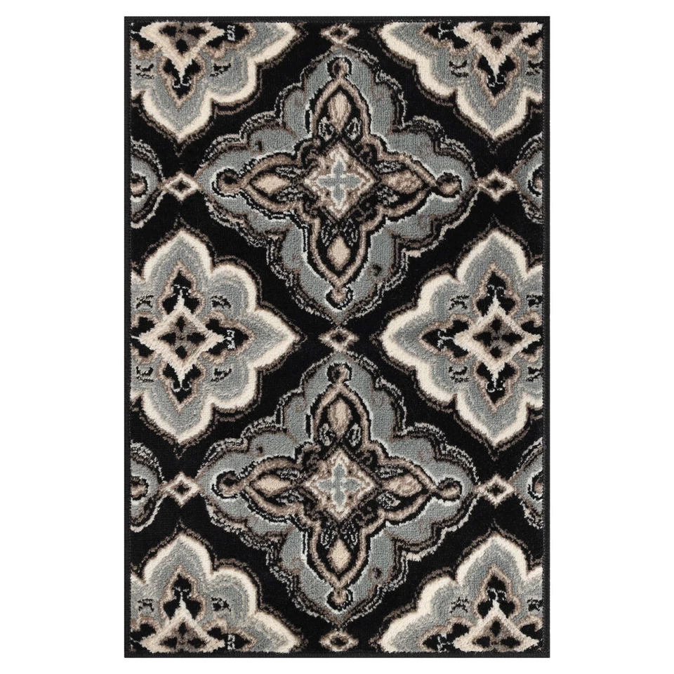 Crawford Modern Floral Medallion Ornamental  Indoor Area Rugs or Runner Rug - Image 1 of 1