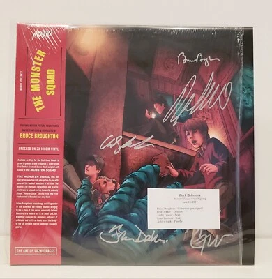 The Monster Squad Signed Soundtrack Vinyl 2x LP Cast Director Fred Dekker Mondo Foto 1 de 4