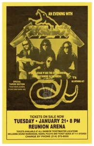 METALLICA 1992 CONCERT POSTER 11x17 REUNION ARENA DALLAS TX BLACK TOUR ROCK ART - Picture 1 of 1