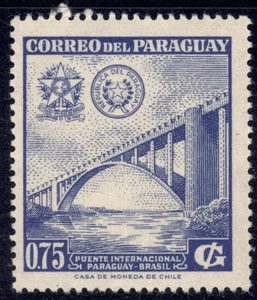 1961 Paraguay SC# 575 - International Bridge between Paraguay & Brazil - M-H - Picture 1 of 2