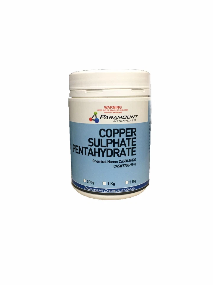 Copper Sulphate Pentahydrate 98 Horses/livestock/ Animal 1kg AU