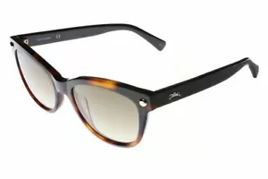 OCCHIALI DA SOLE LONGCHAMP BUTTERFLY IN TARTARUGA MARRONE, CON LENTI FUMÈ - Foto 1 di 3