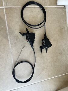 Microshifters 8 Speed Shifter Set 2x8 Black Mountain Bike with full Cables