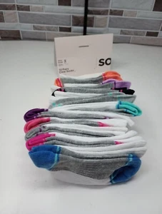 SO Girls Small Shoe Size 6-12 Colorful 10 Pair Crew Socks NWOT - Picture 1 of 7