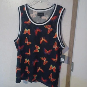 No Boundaries Netz Tank Schmetterling Herren mehrfarbig Größe XL (46-48) - Bild 1 von 17